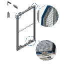 Moustiquaire Ral 8019 677mm x 1024mm